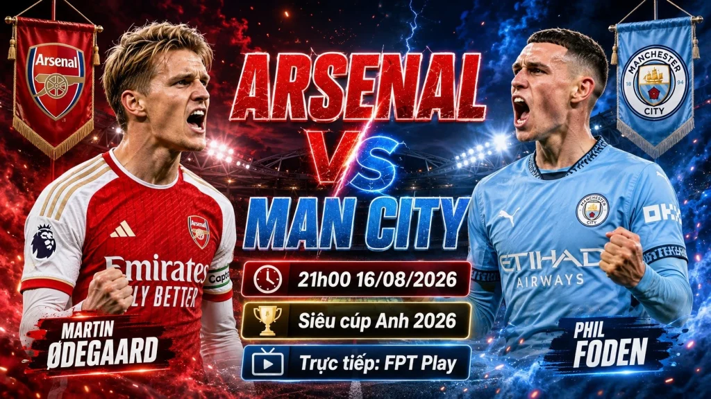Nhận định Arsenal vs Man City: Siêu cúp Anh 2026 và góc nhìn OK9 2 Nhận định Arsenal vs Man City: Siêu cúp Anh 2026 và góc nhìn OK9